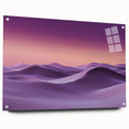 Acrylic glass artwork showcasing a stunning desert dunes landscape from a side view, featuring vibrant colors and intricate details. Ideal for home decor or art collectors.