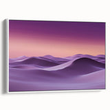 Framed canvas artwork depicting serene sand dunes in a minimalist style, showcasing soft beige and white tones, perfect for enhancing modern home decor.