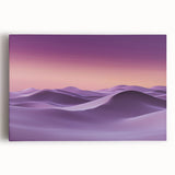 Stretched canvas art showcasing a serene landscape of golden sand dunes under a vibrant blue sky, perfect for adding a tranquil touch to any room decor.