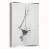 Framed canvas artwork depicting a serene landscape with vibrant colors and detailed textures, showcased from a white side view, ideal for modern home decor.