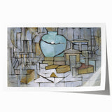 Modern Wall Art Print - Abstract Still Life with Gingerpot - Contemporary Decor