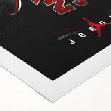 Fiery Passion Pop Art Wall Art – Bold Black, Red, and White Canvas