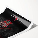 Fiery Passion Pop Art Wall Art – Bold Black, Red, and White Canvas