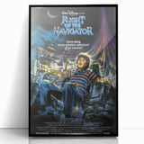 Retro Flight of the Navigator Poster - Vintage 80s Sci-Fi Wall Art