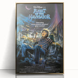 Retro Flight of the Navigator Poster - Vintage 80s Sci-Fi Wall Art