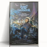 Retro Flight of the Navigator Poster - Vintage 80s Sci-Fi Wall Art