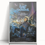 Retro Flight of the Navigator Poster - Vintage 80s Sci-Fi Wall Art
