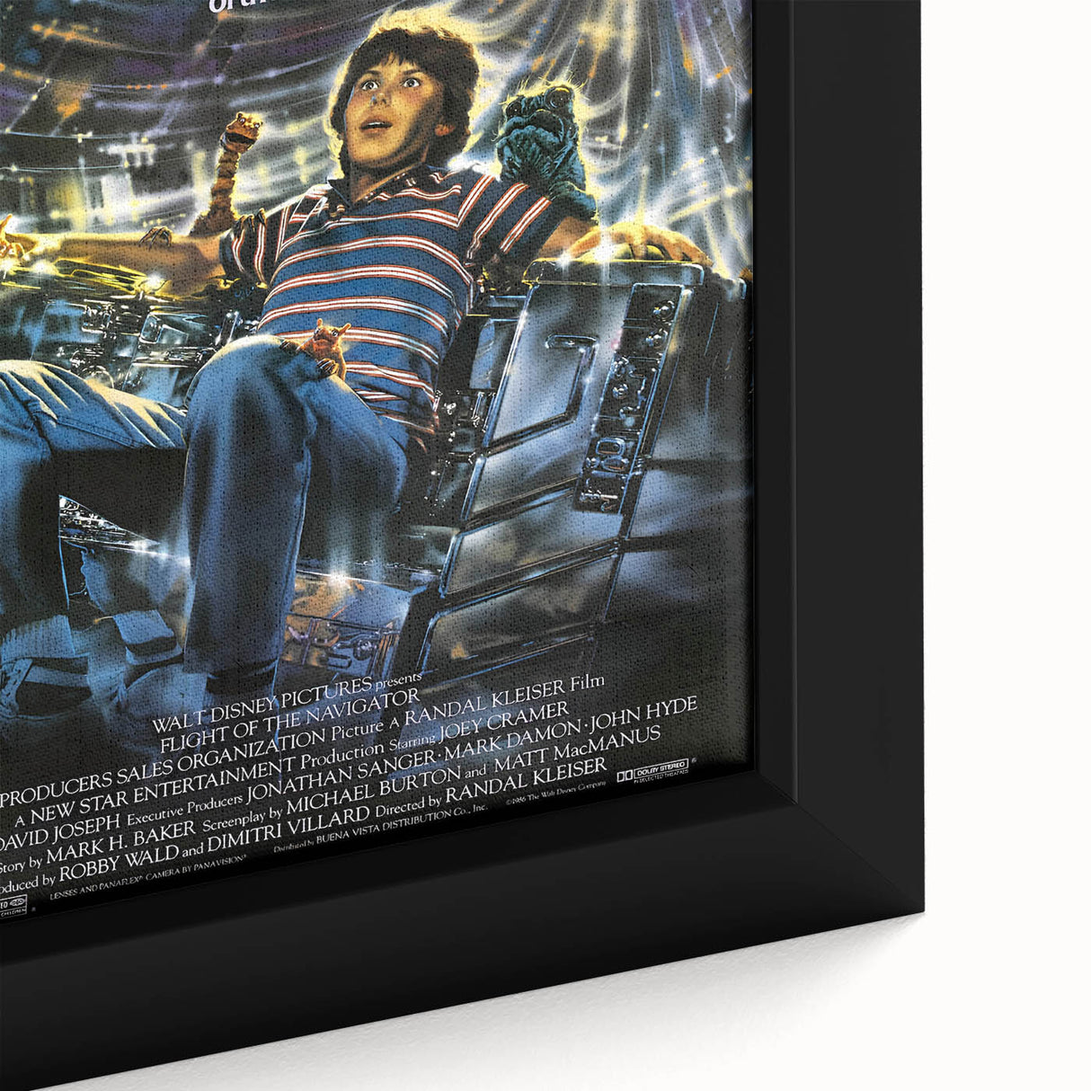 Retro Flight of the Navigator Poster - Vintage 80s Sci-Fi Wall Art