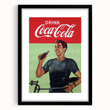 Retro Coca-Cola Poster - Vintage Beverage Wall Art Print