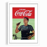 Retro Coca-Cola Poster - Vintage Beverage Wall Art Print