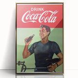 Retro Coca-Cola Poster - Vintage Beverage Wall Art Print