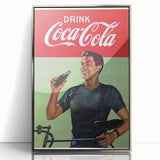 Retro Coca-Cola Poster - Vintage Beverage Wall Art Print