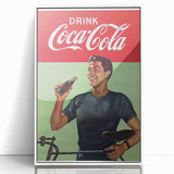 Retro Coca-Cola Poster - Vintage Beverage Wall Art Print