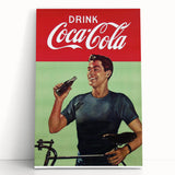 Retro Coca-Cola Poster - Vintage Beverage Wall Art Print