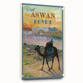 Retro Aswan Egypt Travel Poster – Vintage Desert & River Art