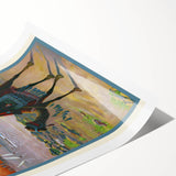 Retro Aswan Egypt Travel Poster – Vintage Desert & River Art