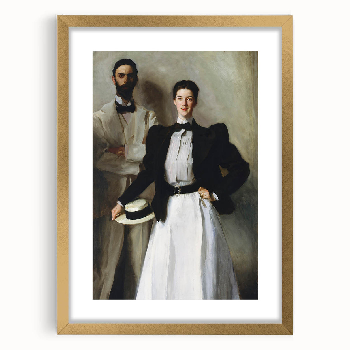 Realism Art Print - Mr. and Mrs. I. N. Phelps Stokes by Sargent Canvas Art