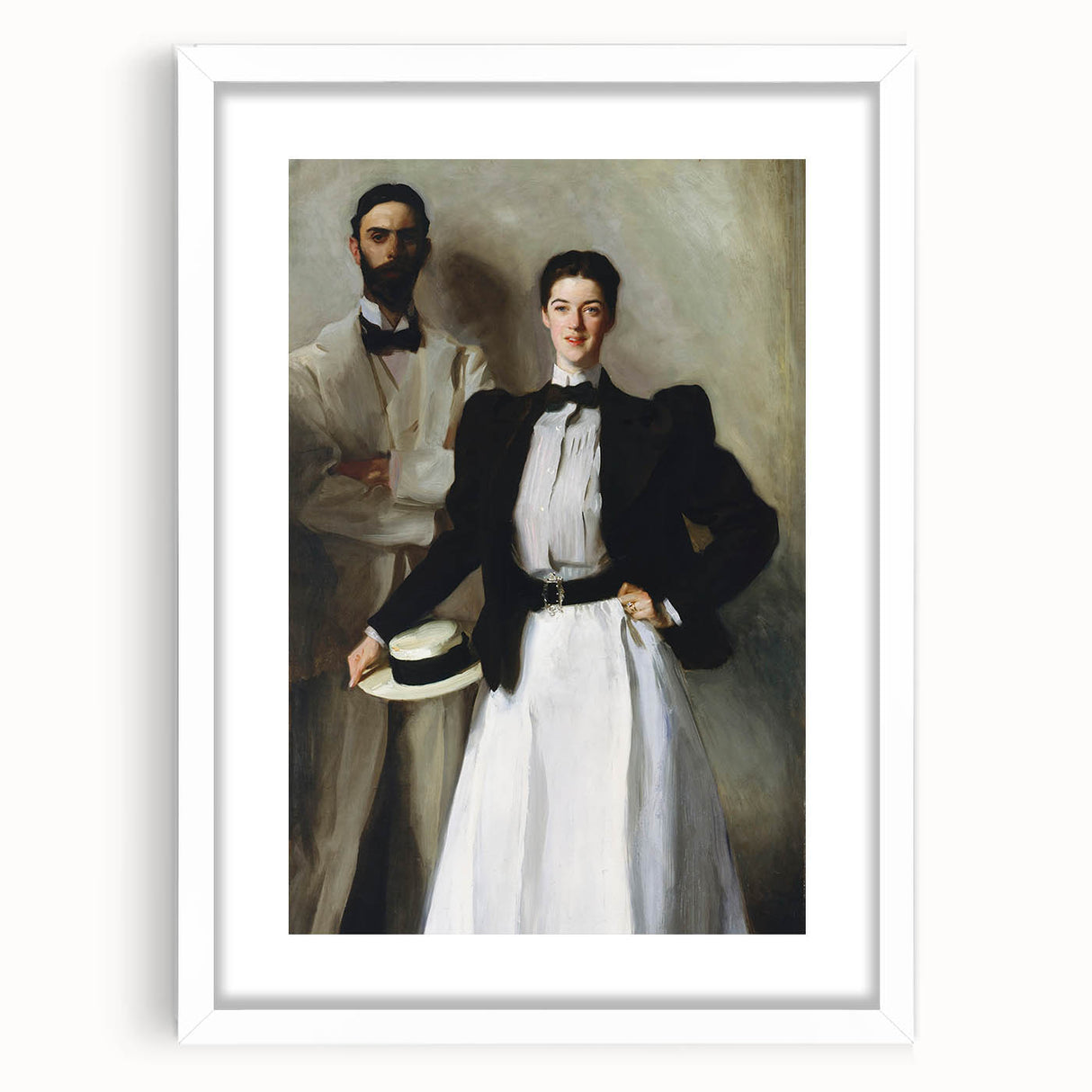 Realism Art Print - Mr. and Mrs. I. N. Phelps Stokes by Sargent Canvas Art