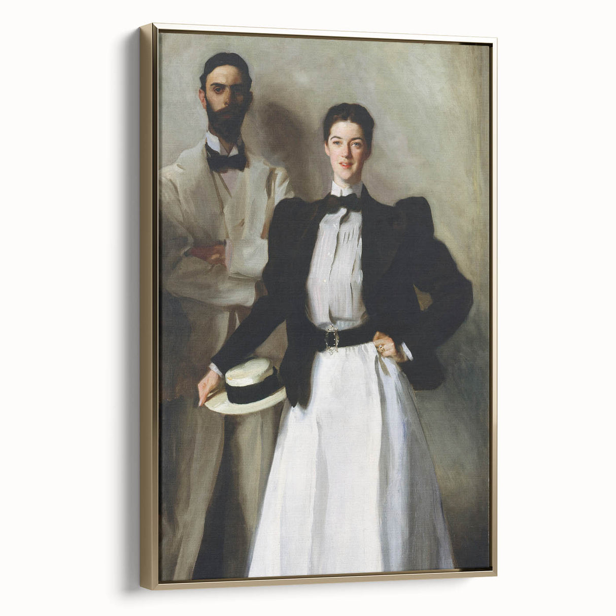 Realism Art Print - Mr. and Mrs. I. N. Phelps Stokes by Sargent Canvas Art