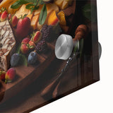 Gourmet Cheese & Fruit Board – Rustic Kitchen Food Art Print