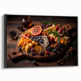 Gourmet Cheese & Fruit Board – Rustic Kitchen Food Art Print