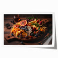 Gourmet Cheese & Fruit Board – Rustic Kitchen Food Art Print