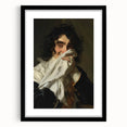 Bathroom Wall Art - Classic Portrait with Modern Vintage Style