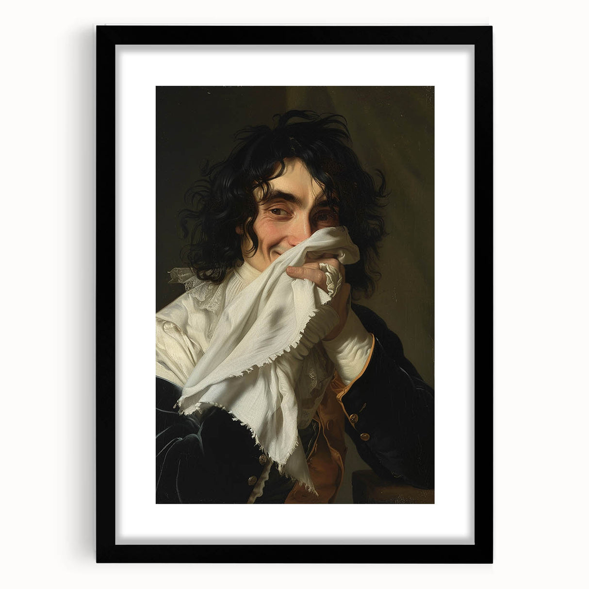 Bathroom Wall Art - Classic Portrait with Modern Vintage Style