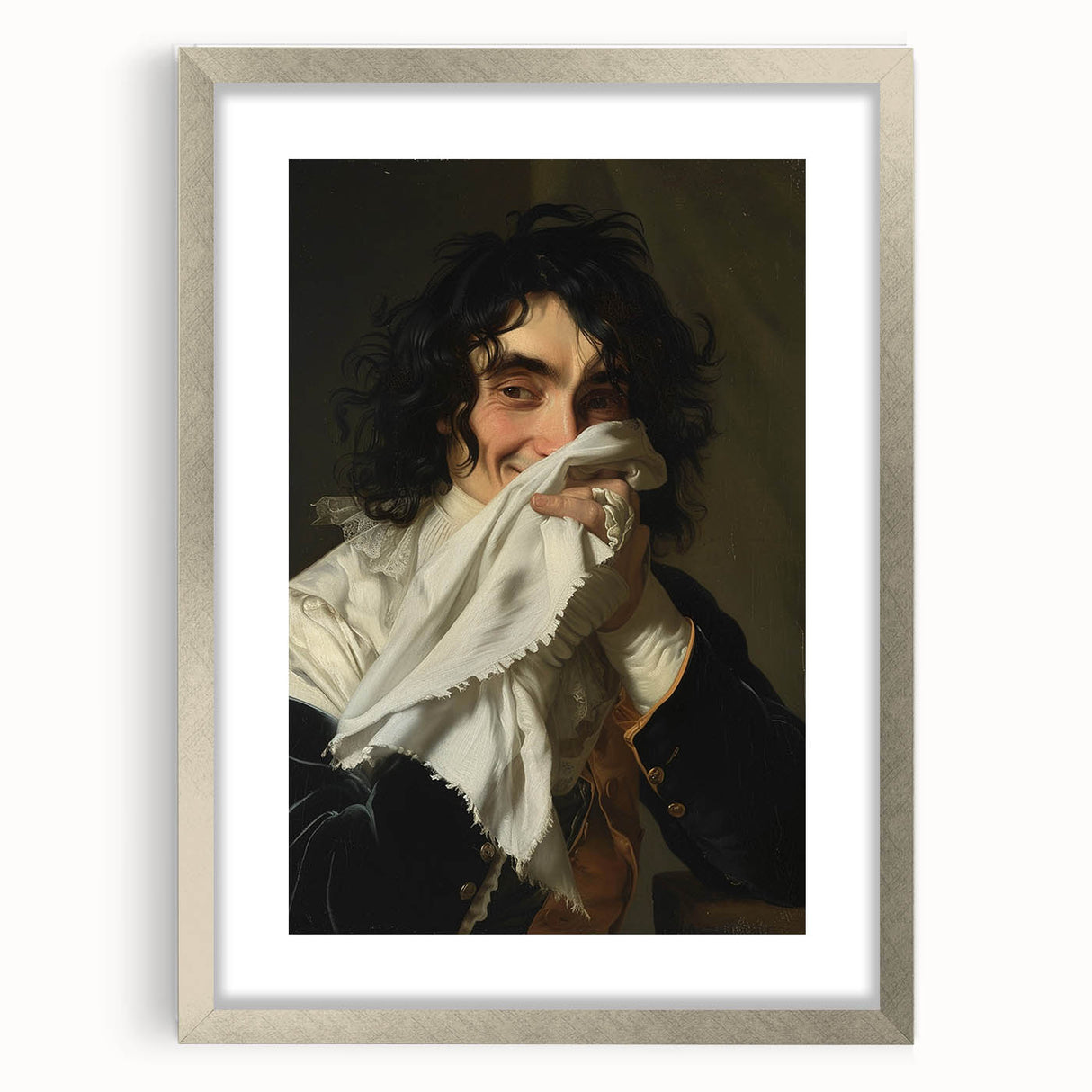 Bathroom Wall Art - Classic Portrait with Modern Vintage Style