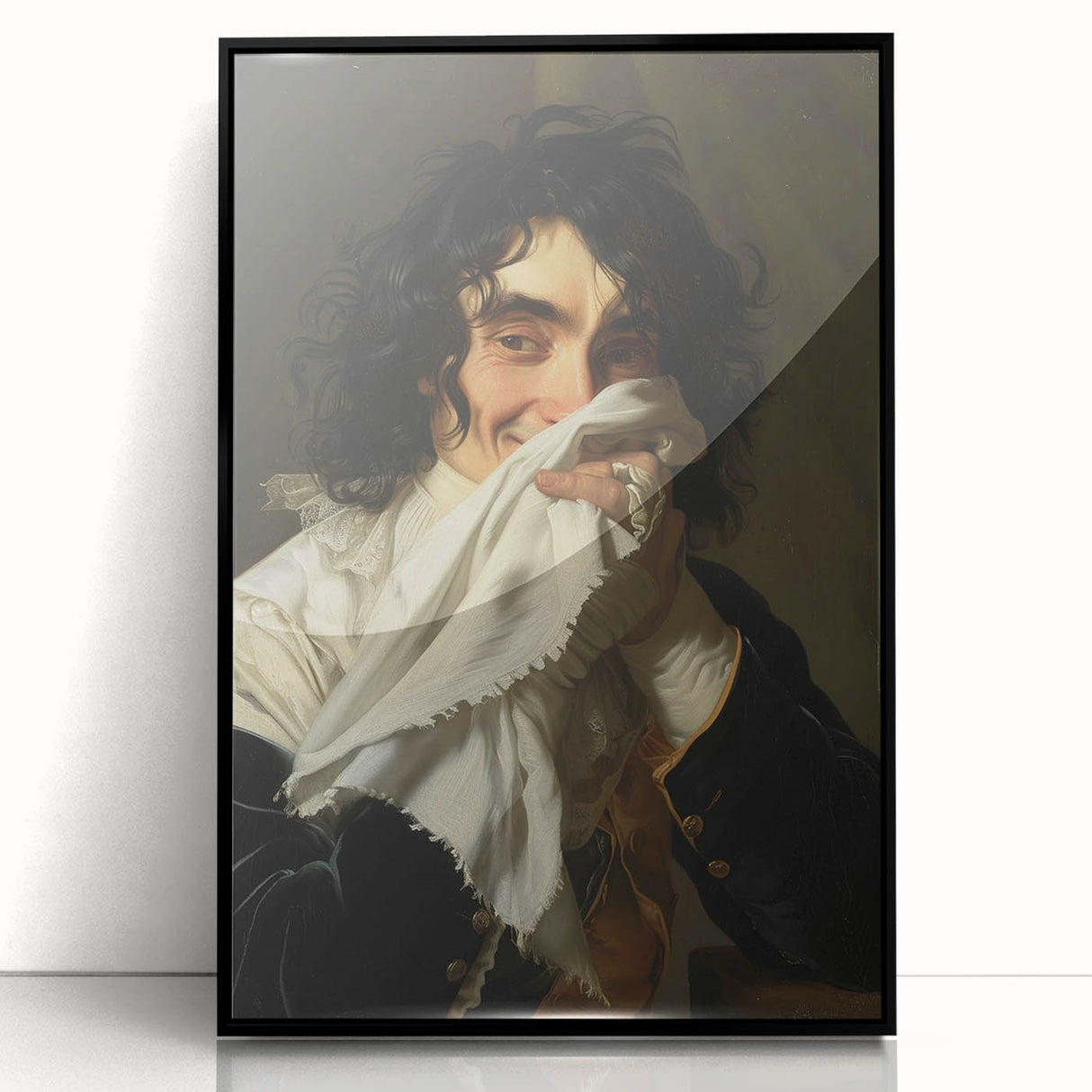 Bathroom Wall Art - Classic Portrait with Modern Vintage Style