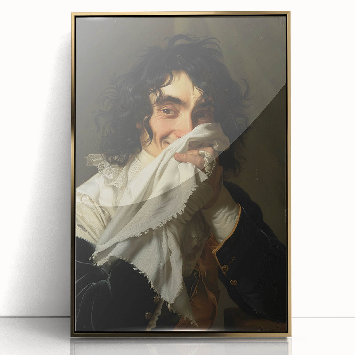Bathroom Wall Art - Classic Portrait with Modern Vintage Style