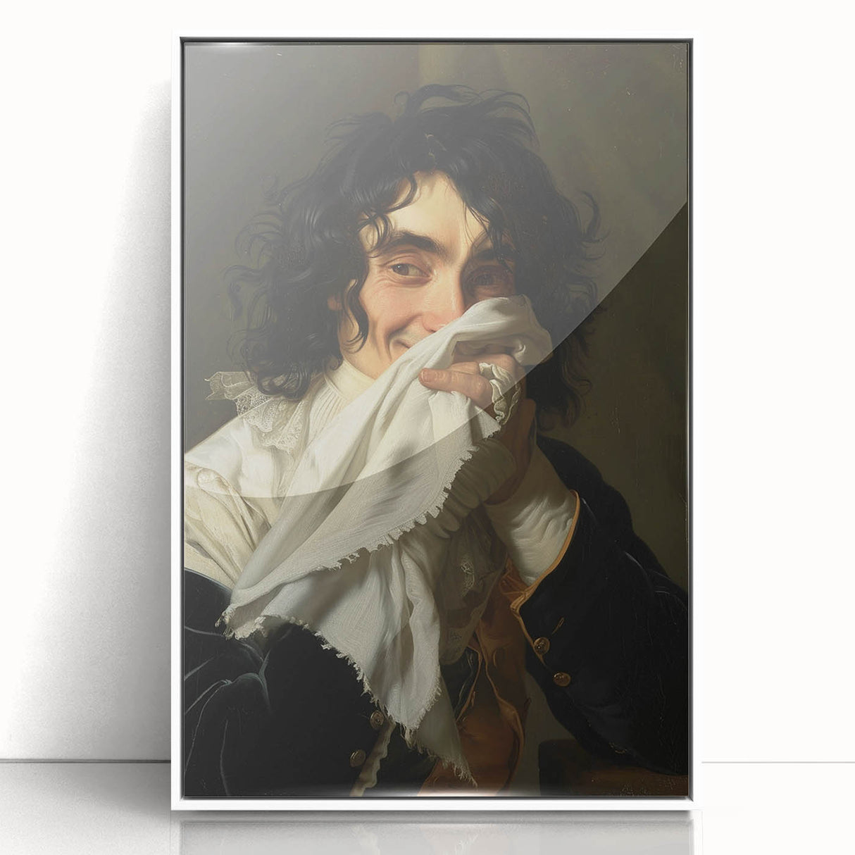 Bathroom Wall Art - Classic Portrait with Modern Vintage Style