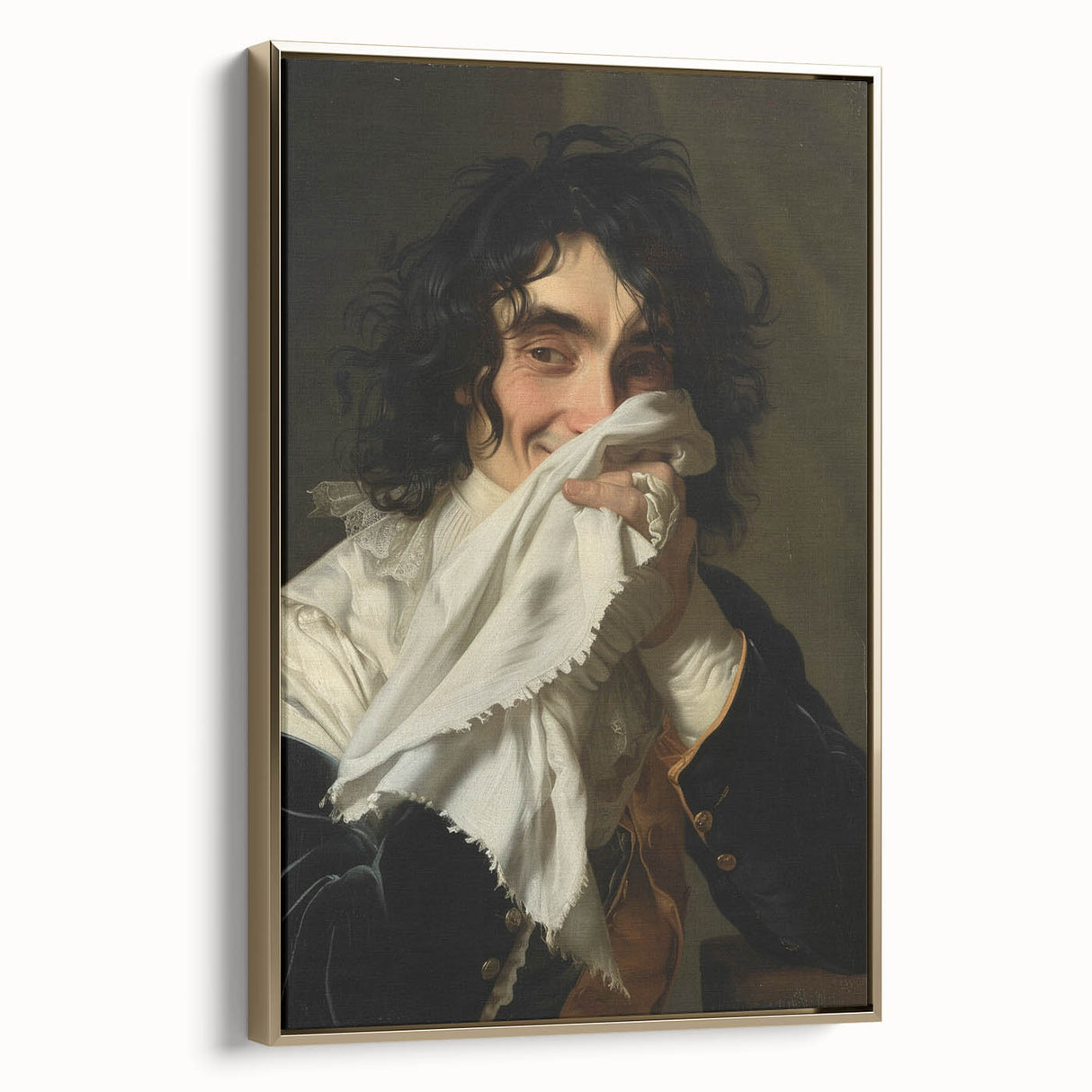 Bathroom Wall Art - Classic Portrait with Modern Vintage Style