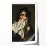 Bathroom Wall Art - Classic Portrait with Modern Vintage Style