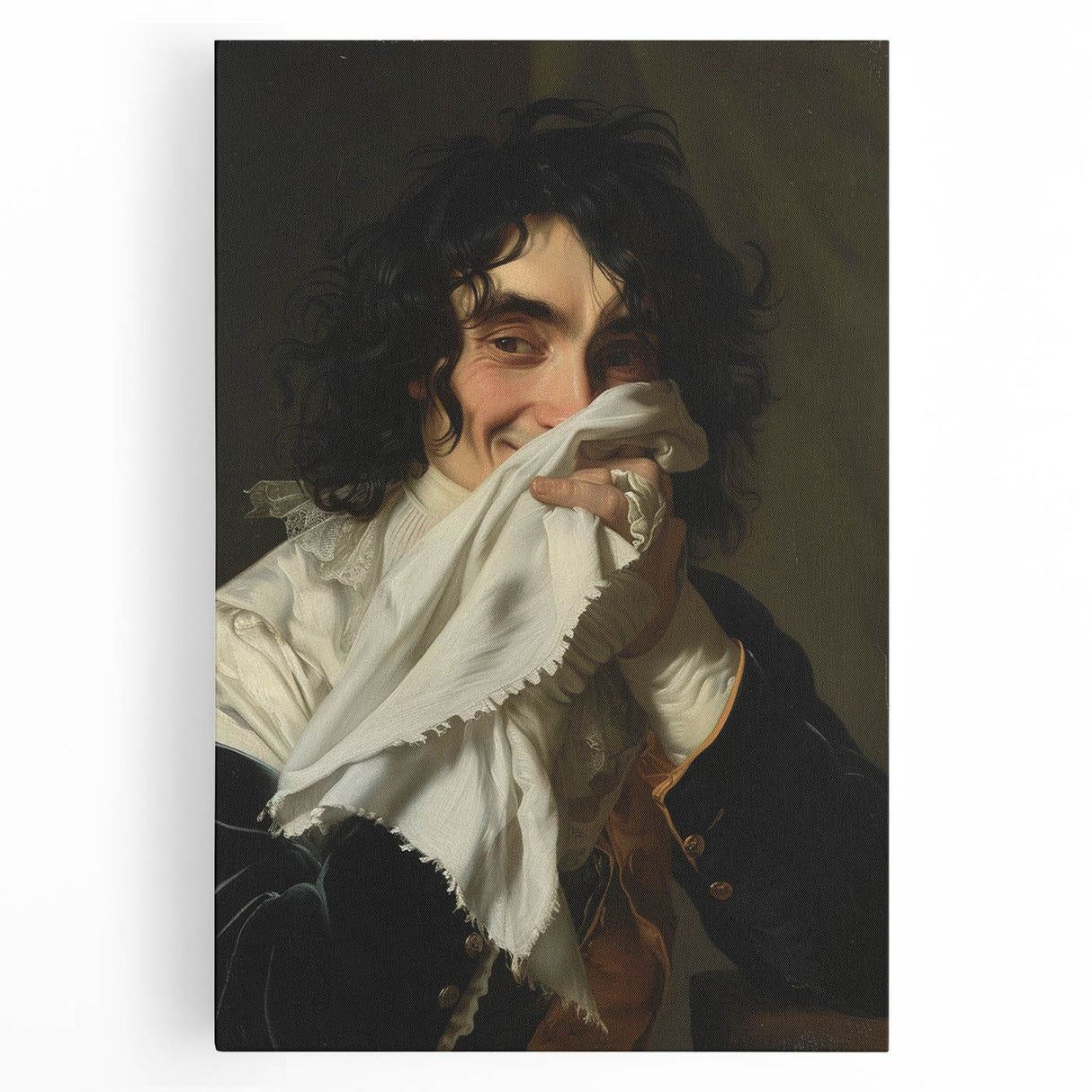 Bathroom Wall Art - Classic Portrait with Modern Vintage Style