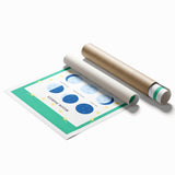 Moon Phases Learning Wall Art - Kids Educational Space Poster