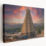 Large canvas print of a serene Indian landscape in muted earth tones, ideal for kitchen wall art.