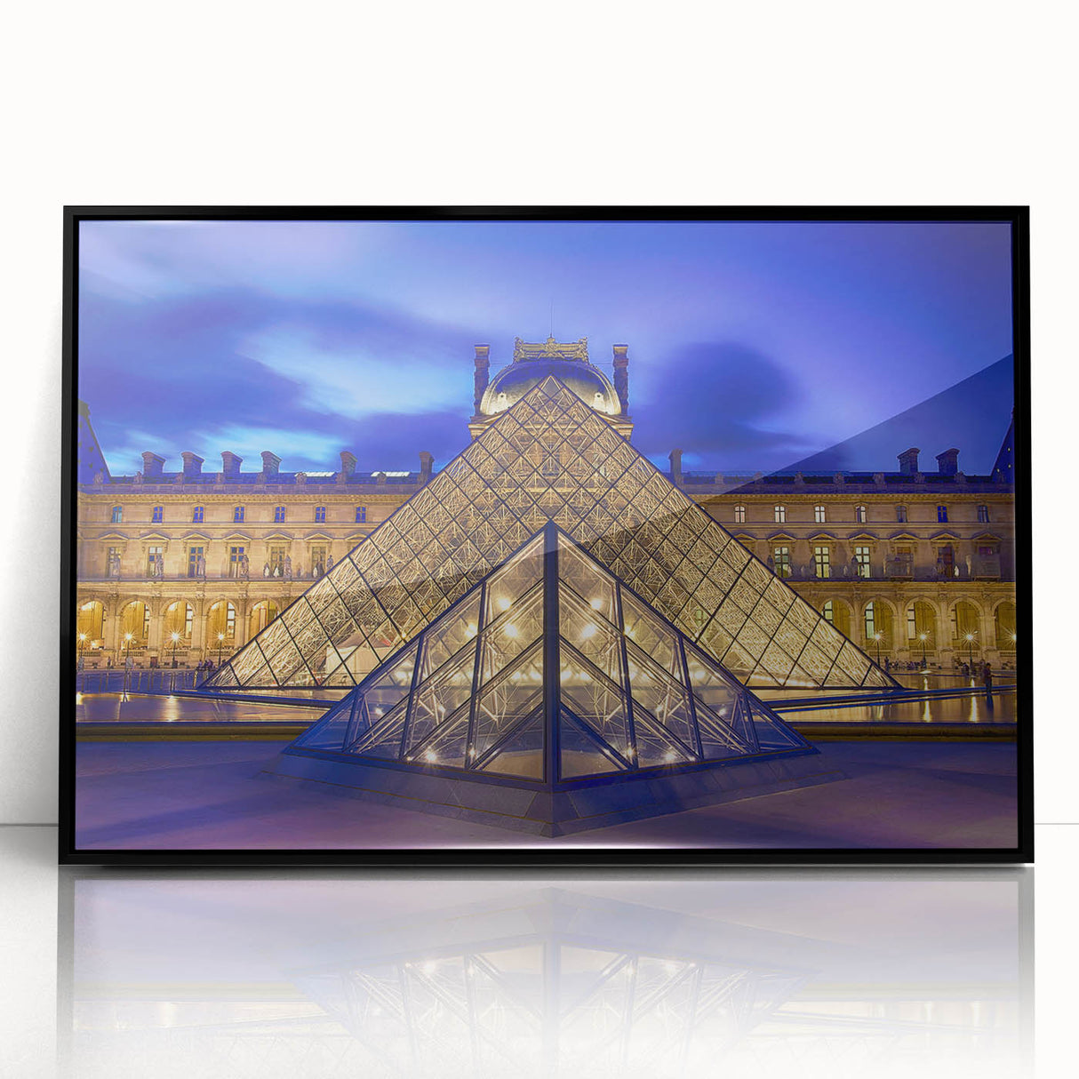Large abstract wall art depicting a Parisian street scene in muted gray tones on a framed acrylic.