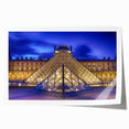 Extra large rolled print of Paris scenery with vibrant floral accents, ideal for dining room wall art.