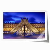 Extra large rolled print of Paris scenery with vibrant floral accents, ideal for dining room wall art.
