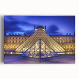 Black and white Paris skyline on stretched canvas, ideal for kitchen wall art or bedroom.
