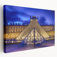 Parisian street scene on large stretched canvas with vibrant colors, ideal for kitchen wall art.