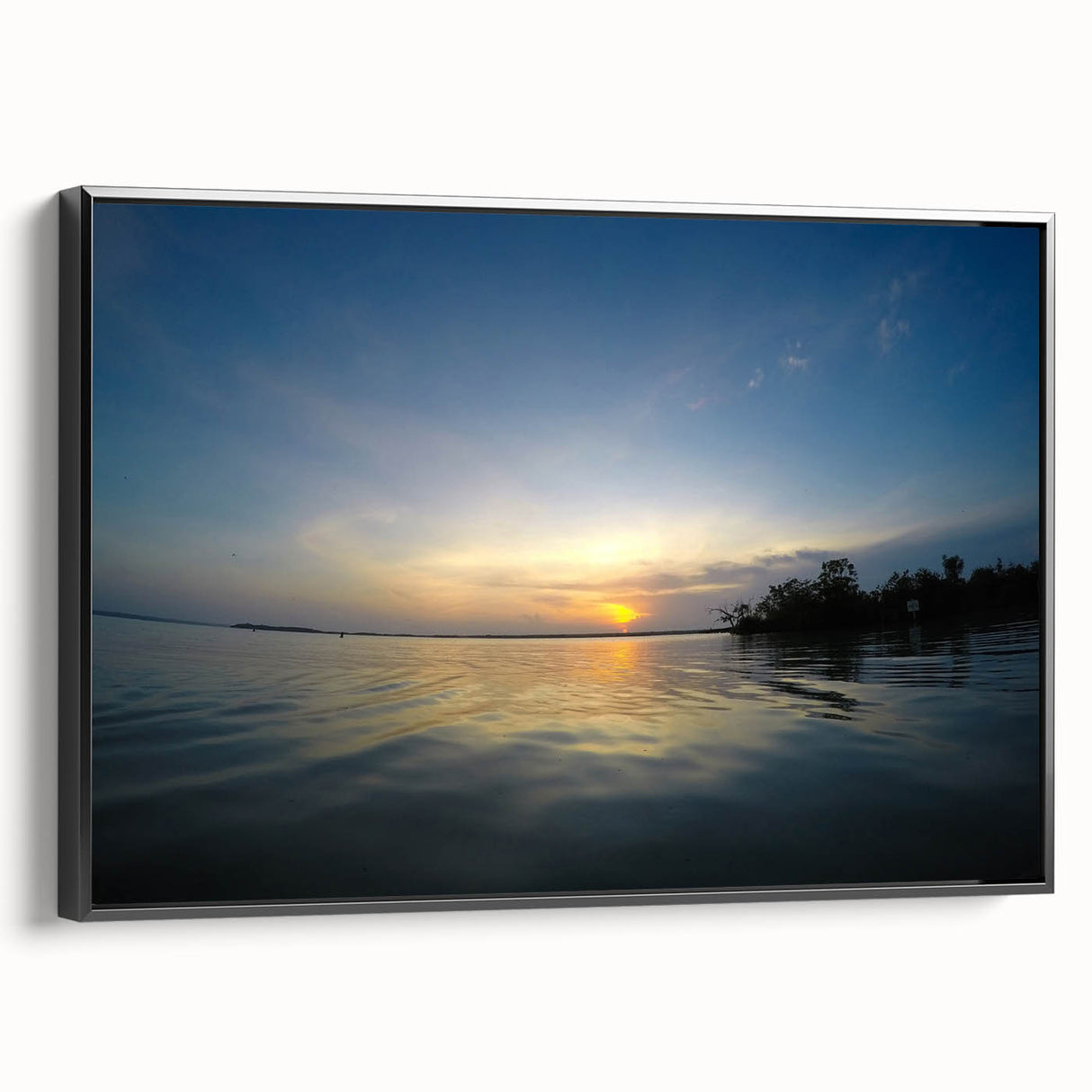 Black and white landscape art painting of Yucatan on framed canvas, suitable for bedroom wall decor.