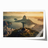 Extra large rolled print of a colorful Brazilian landscape, ideal for art wall dining room.