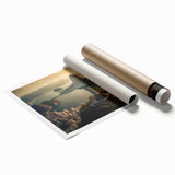 Extra large rolled print of a vibrant floral scene in Brazil, ideal for classy bathroom or large living room decor.