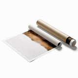 Extra large rolled print featuring an abstract floral design in warm autumn hues.