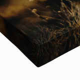 Large black and white landscape art painting on stretched canvas, featuring a serene tree in autumn, ideal for bedroom decor.