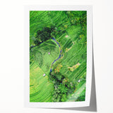 Spring-themed floral art on rolled canvas, featuring soft pastel colors, ideal for dining room or bathroom wall decor.