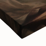 Winter landscape painting in black and white on large stretched canvas, suitable for bedroom wall art.