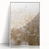 Art deco poster featuring geometric patterns in pastel shades on a white acrylic frame, suitable for nursery wall art.